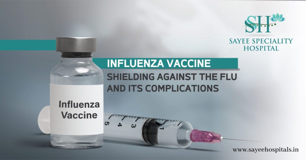 Influenza vaccine shielding against the flu and its complications